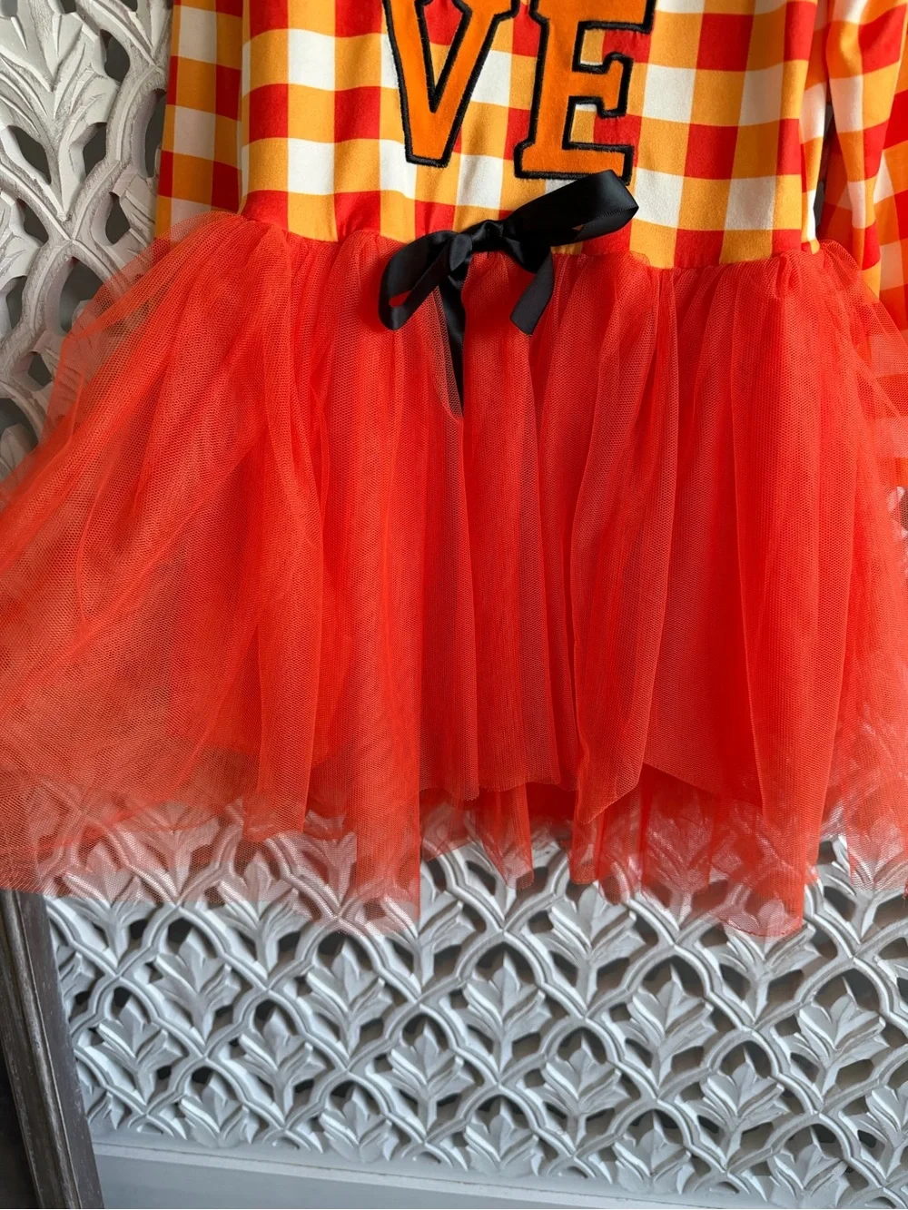 BMG Candy Corn Halloween Tutu Dress Girls XL
